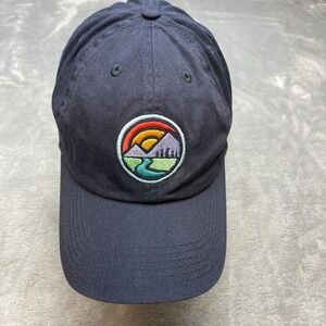 Life Is Good Unisex Buckle Strap Hat Cap Blue Adjustable Beach Adventure Travel